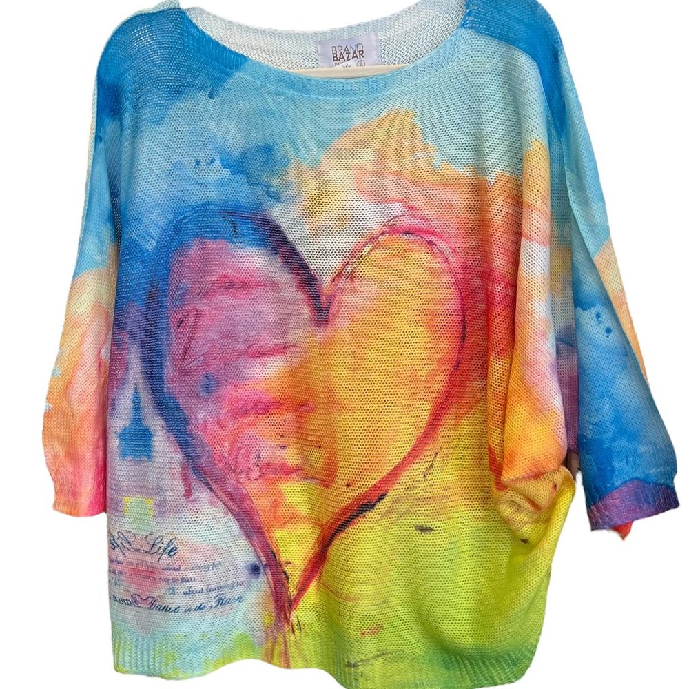 BRAND BAZAR HEART TOP NWT SOLD OUT